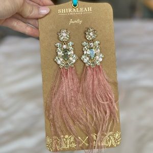 Shiraleah Chicago Jewelry Ostrich Feather Earrings
